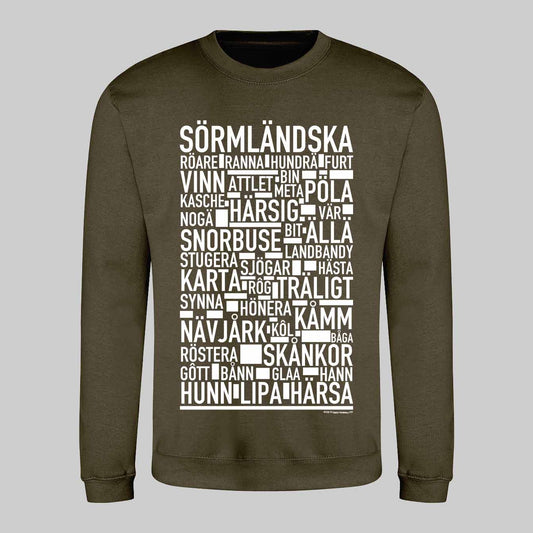 Sörmländska Dialekt Text Sweatshirt