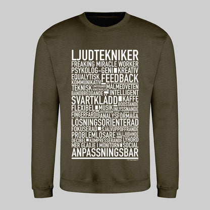 Ljudtekniker Text Sweatshirt