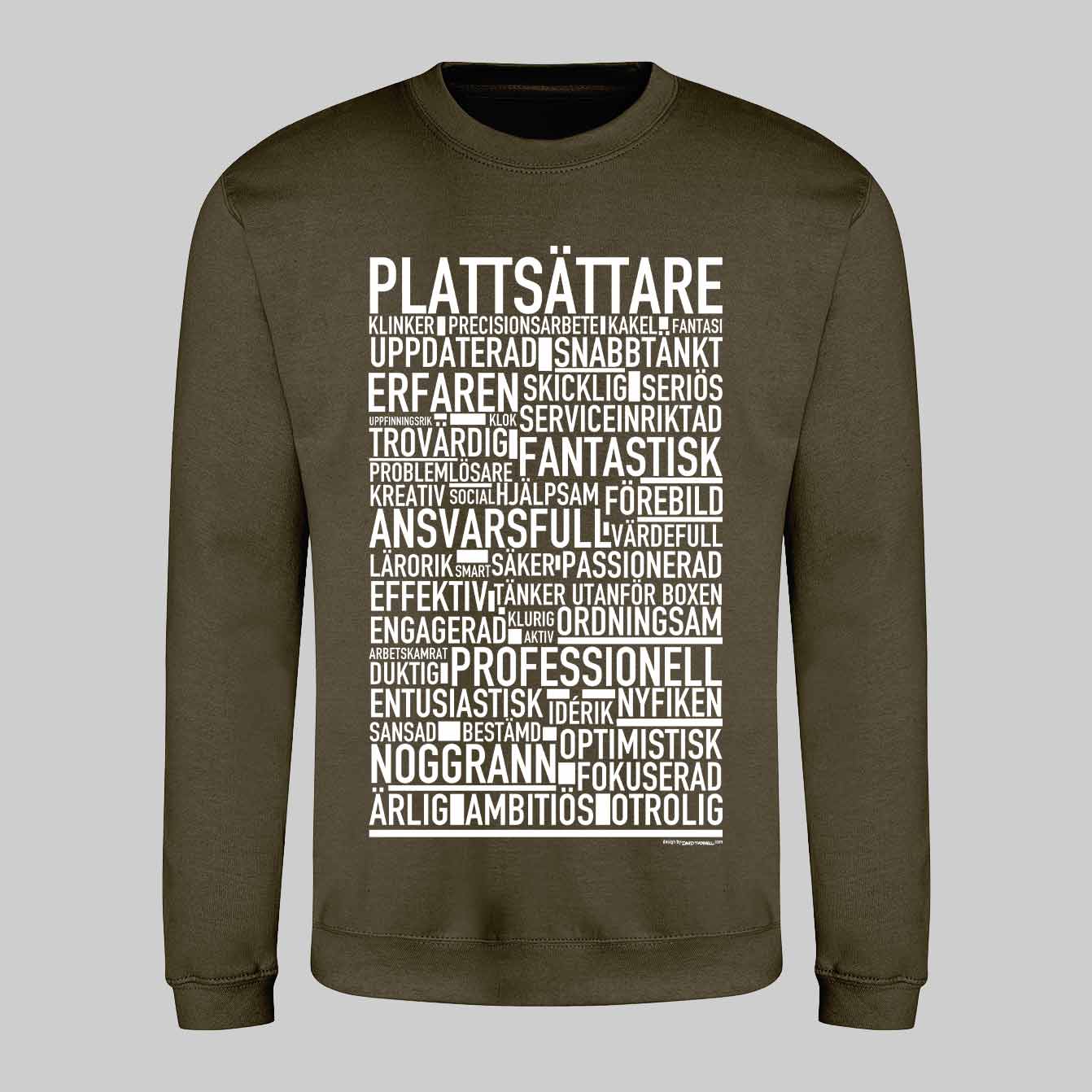 Plattsättare Text Sweatshirt