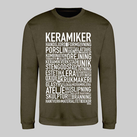 Keramiker Text Sweatshirt