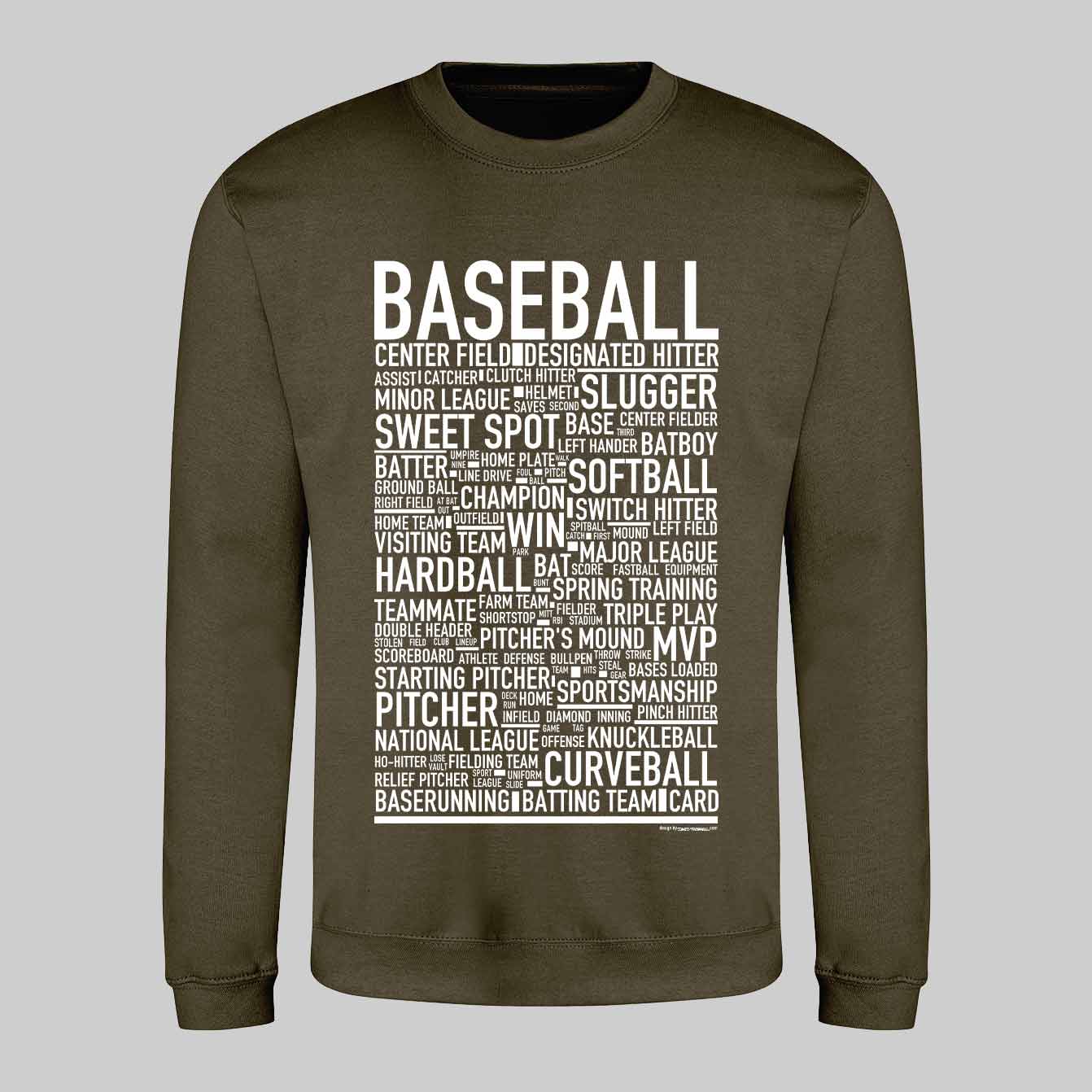 Baseball Text Sweatshirt