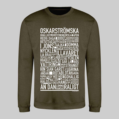 Oskarströmska Dialekt Text Sweatshirt
