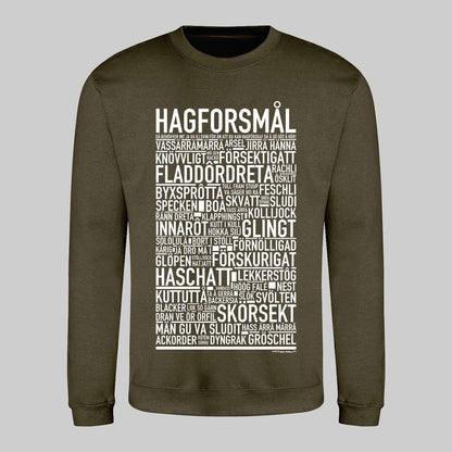Hagforsmål Dialekt Text Sweatshirt