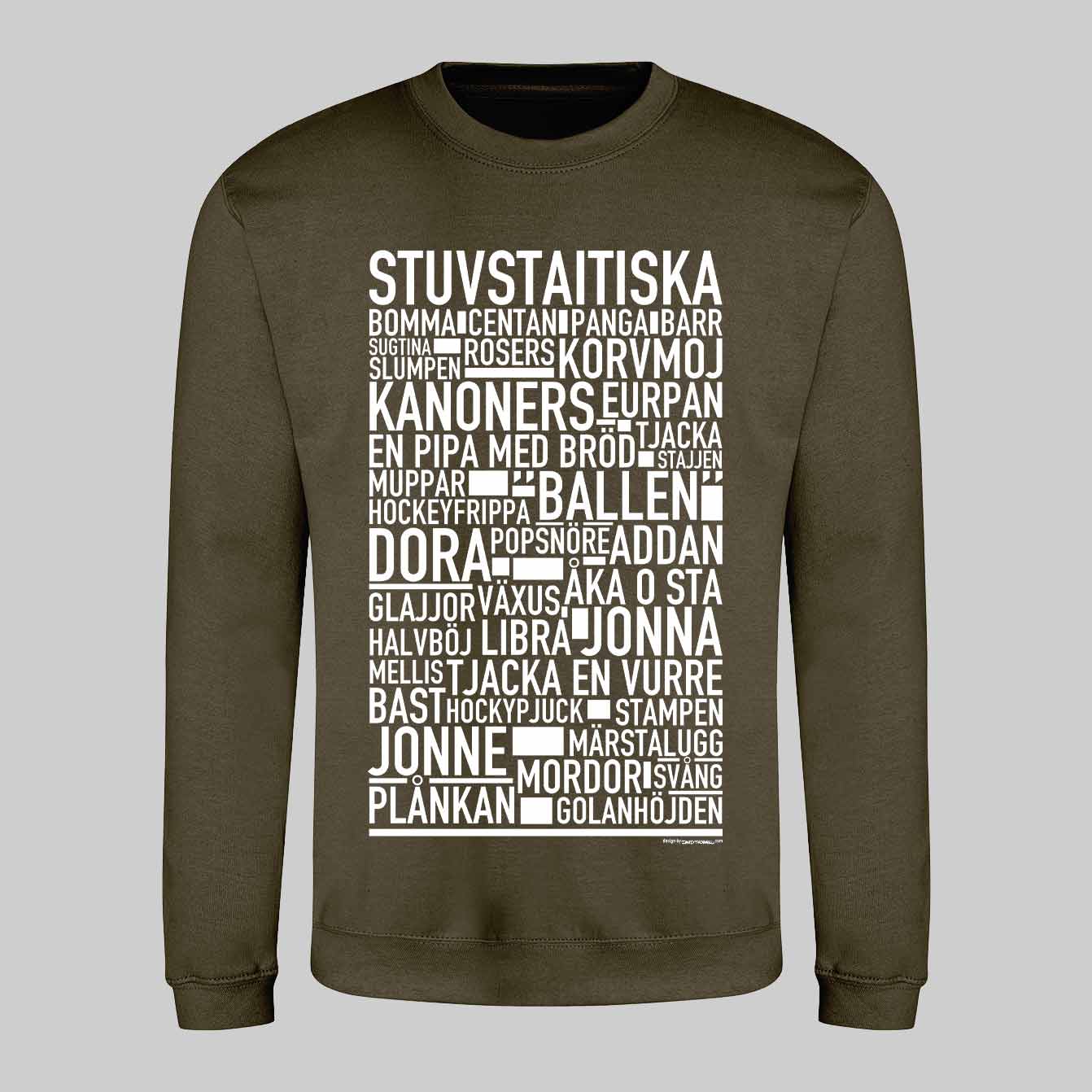 Stuvstaitiska Dialekt Text Sweatshirt
