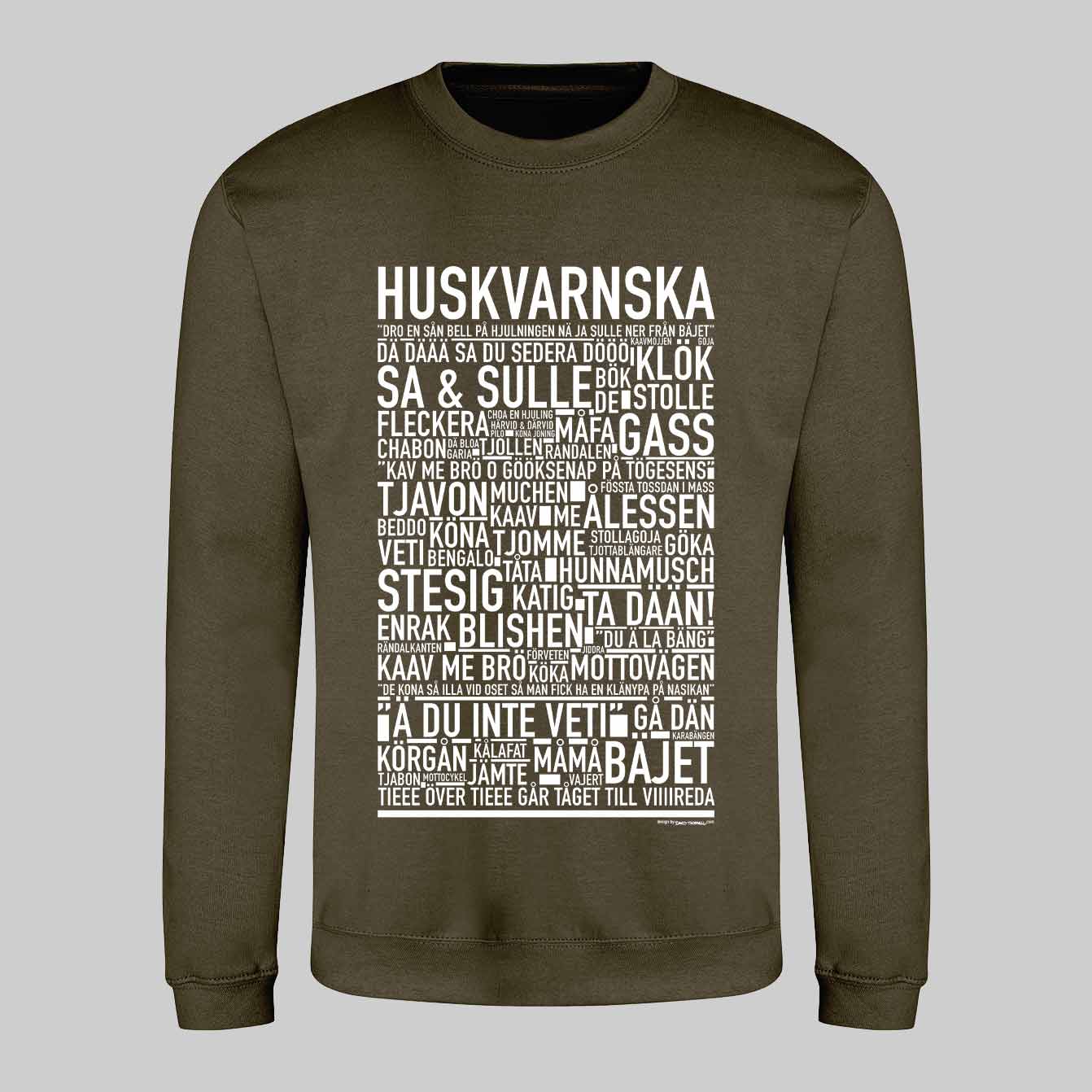 Huskvarnska Dialekt Text Sweatshirt