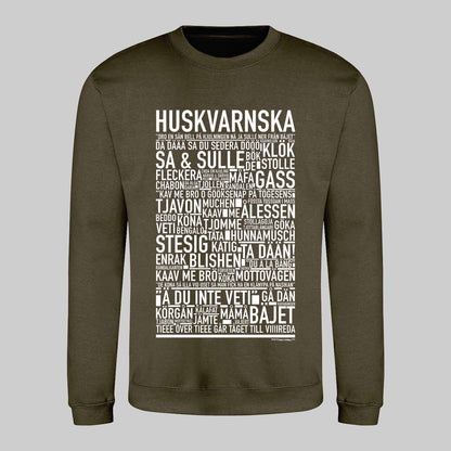 Huskvarnska Dialekt Text Sweatshirt