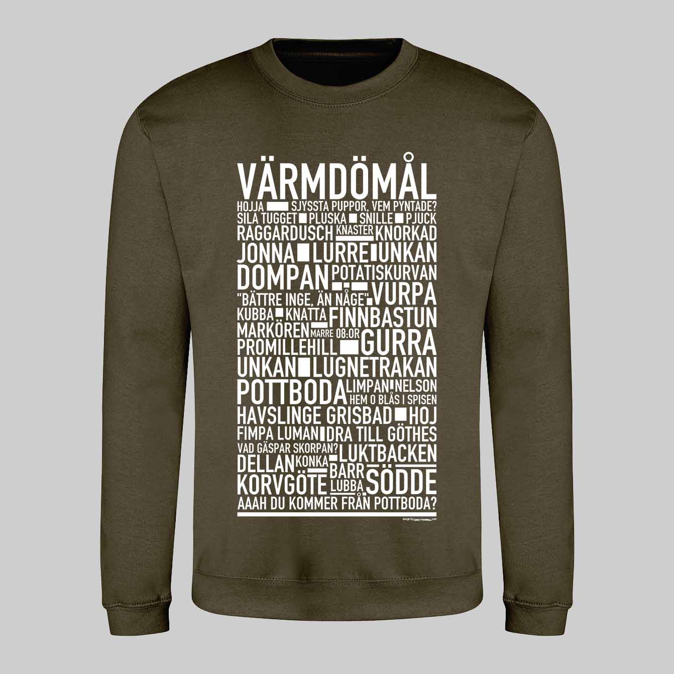 Värmdömål Dialekt Text Sweatshirt
