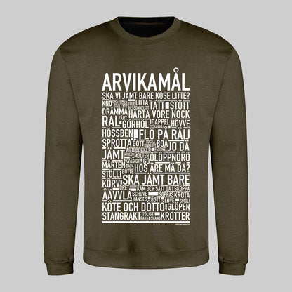 Arvikamål Dialekt Text Sweatshirt