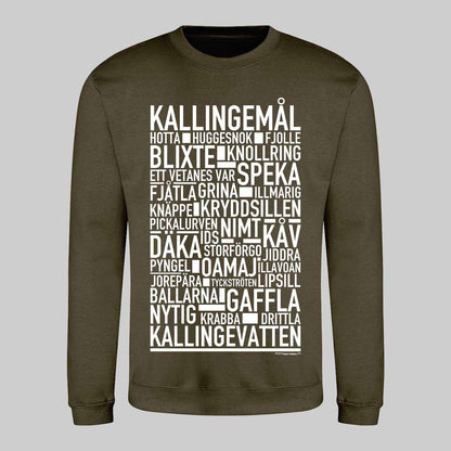 Kallingemål Dialekt Text Sweatshirt