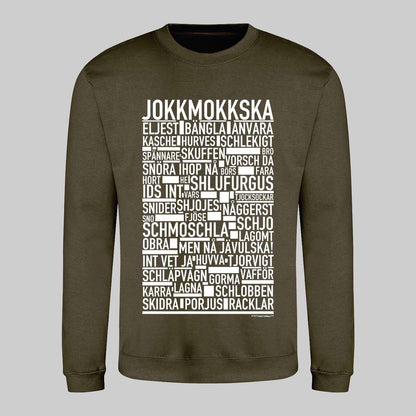 Jokkmokkska Dialekt Text Sweatshirt