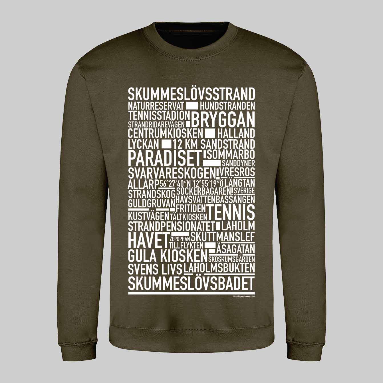 Skummeslövsstrand Text Sweatshirt