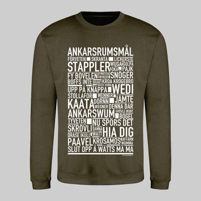 Ankarsrumsmål Dialekt Text Sweatshirt