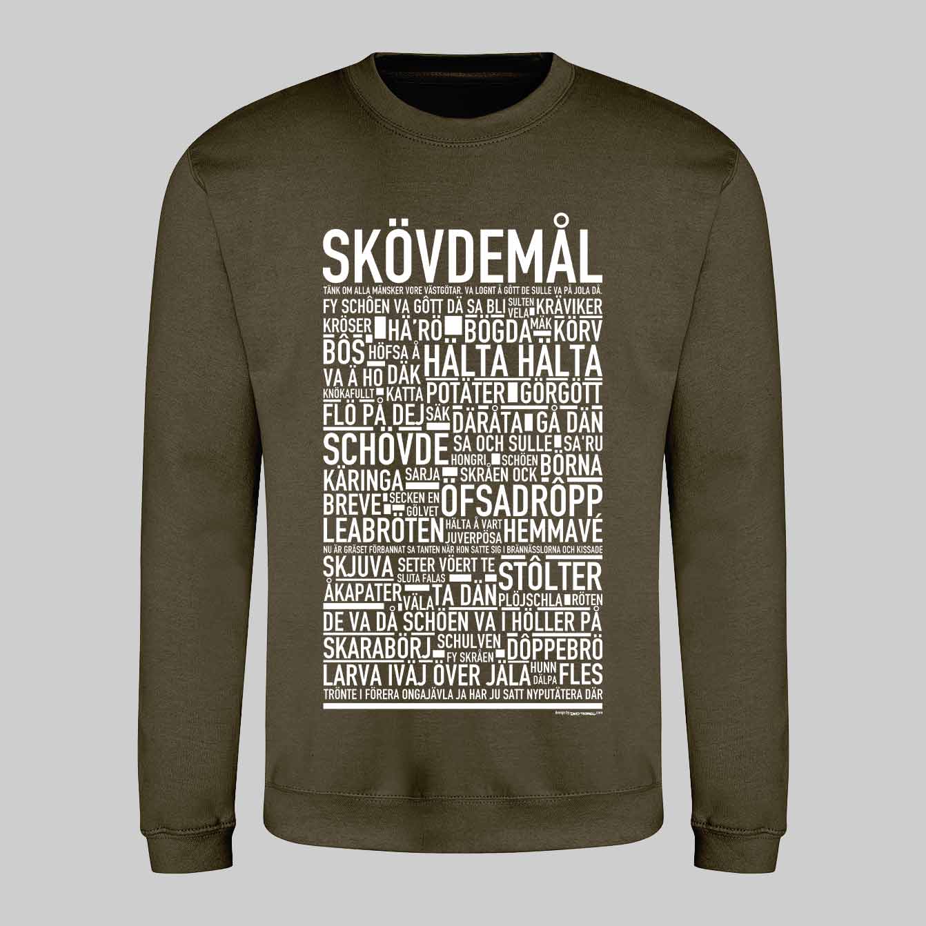 Skövdemål Dialekt Text Sweatshirt