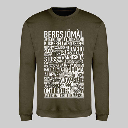 Bergsjömål Dialekt Text Sweatshirt