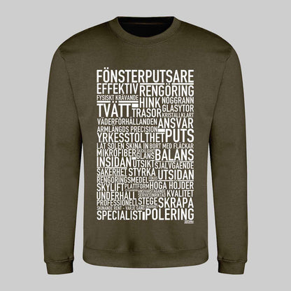Fönsterputsare Text Sweatshirt