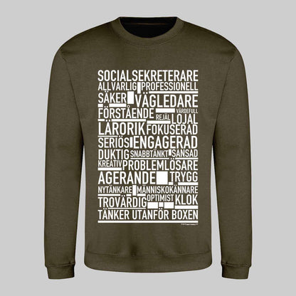 Socialsekreterare Text Sweatshirt