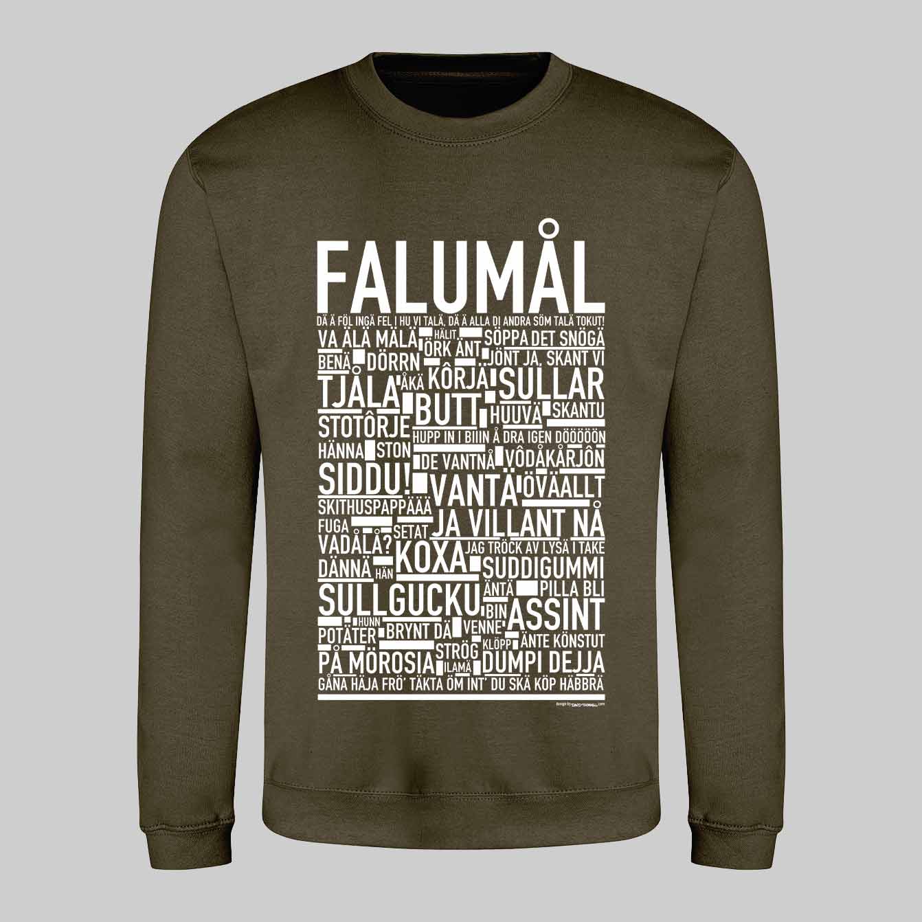 Falumål Dialekt Text Sweatshirt