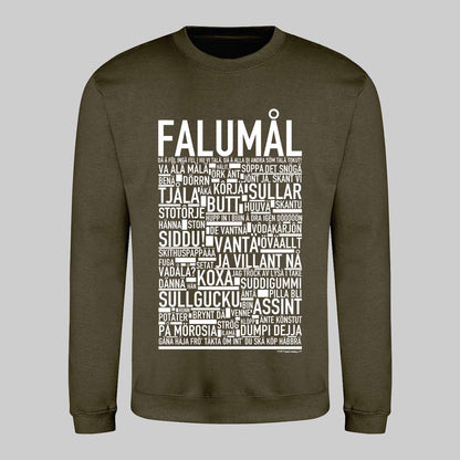 Falumål Dialekt Text Sweatshirt