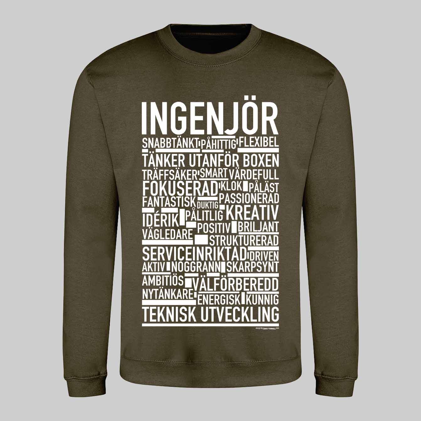Ingenjör Text Sweatshirt