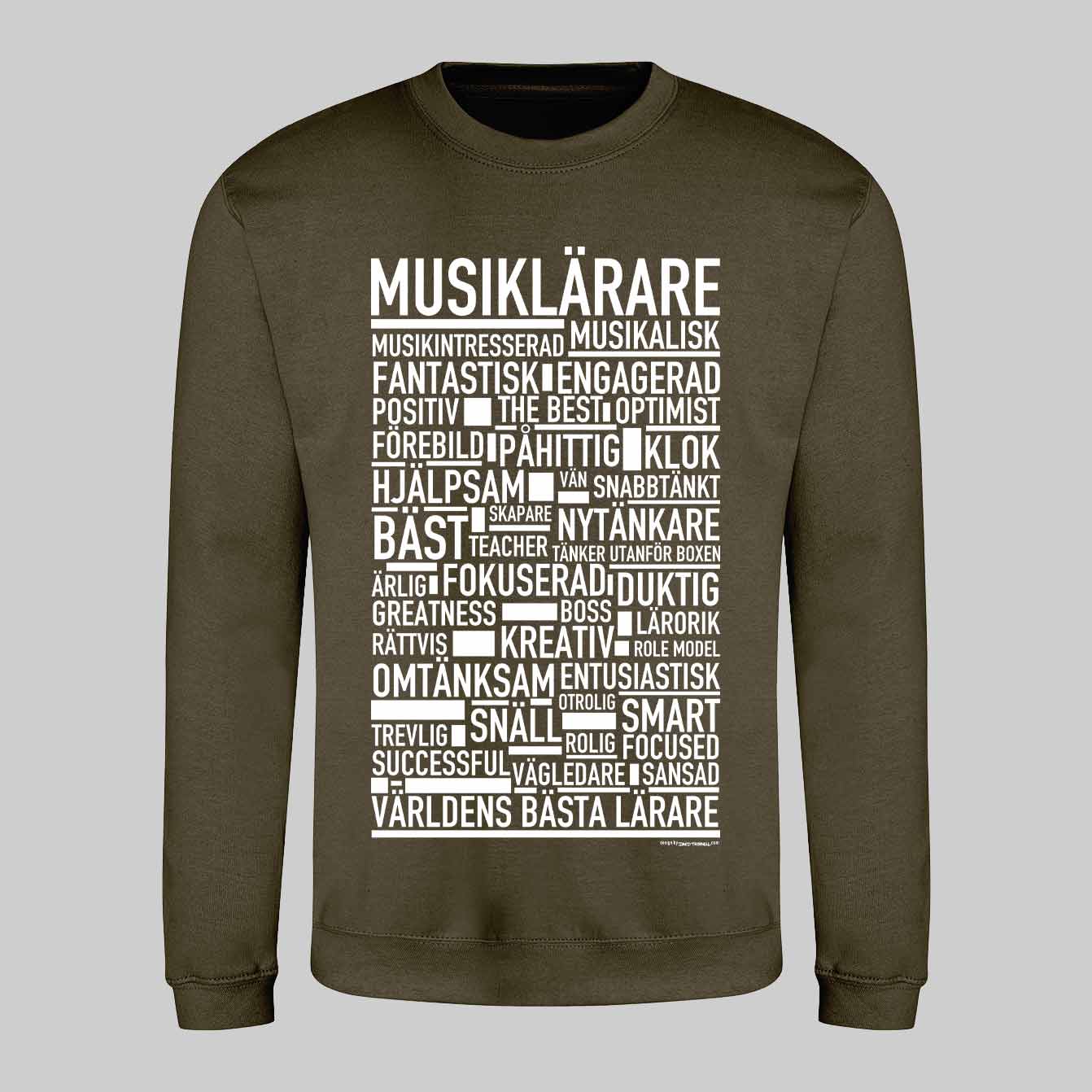 Musiklärare Text Sweatshirt