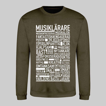 Musiklärare Text Sweatshirt
