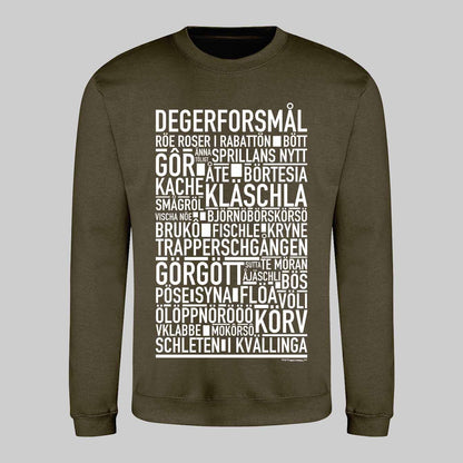Degerforsmål Dialekt Text Sweatshirt