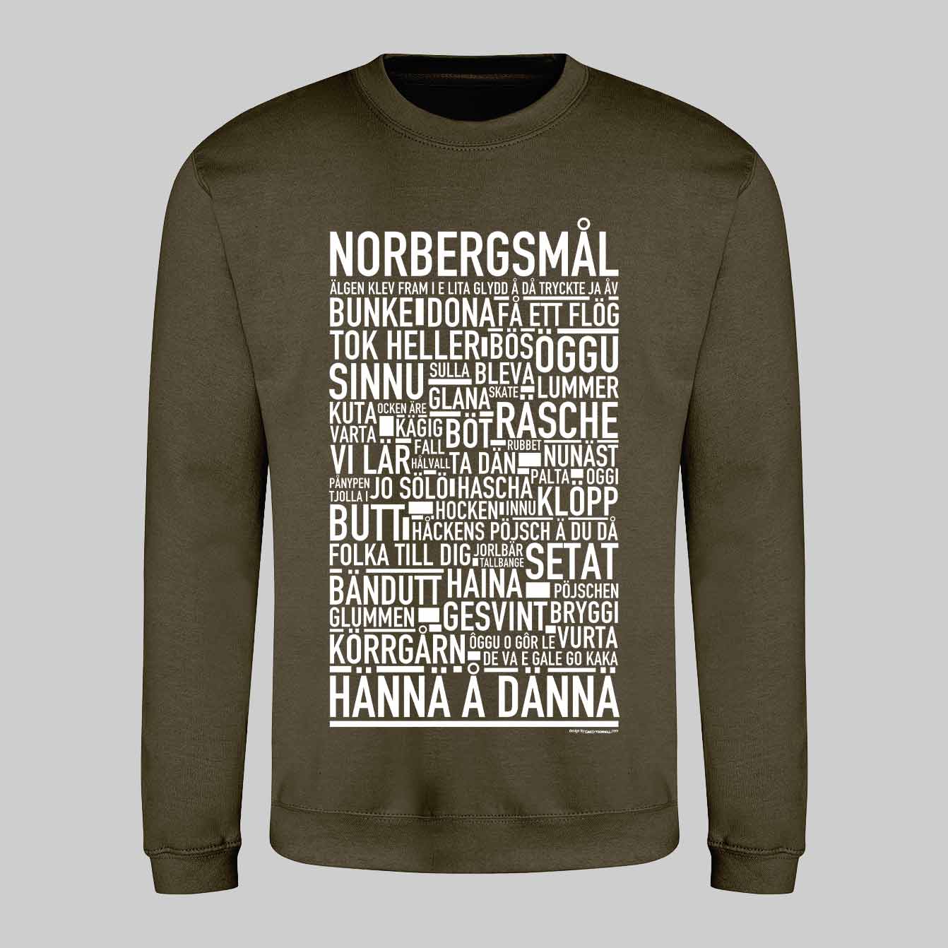 Norbergsmål Dialekt Text Sweatshirt