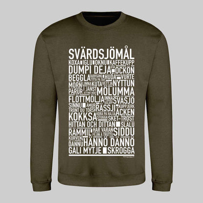 Svärdsjömål Dialekt Text Sweatshirt