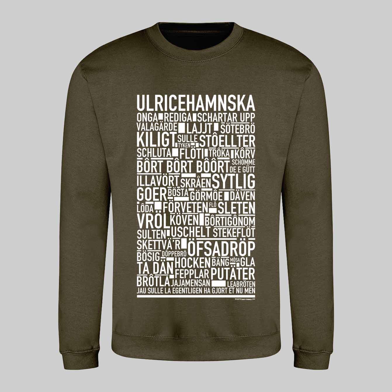 Ulricehamnska Dialekt Text Sweatshirt