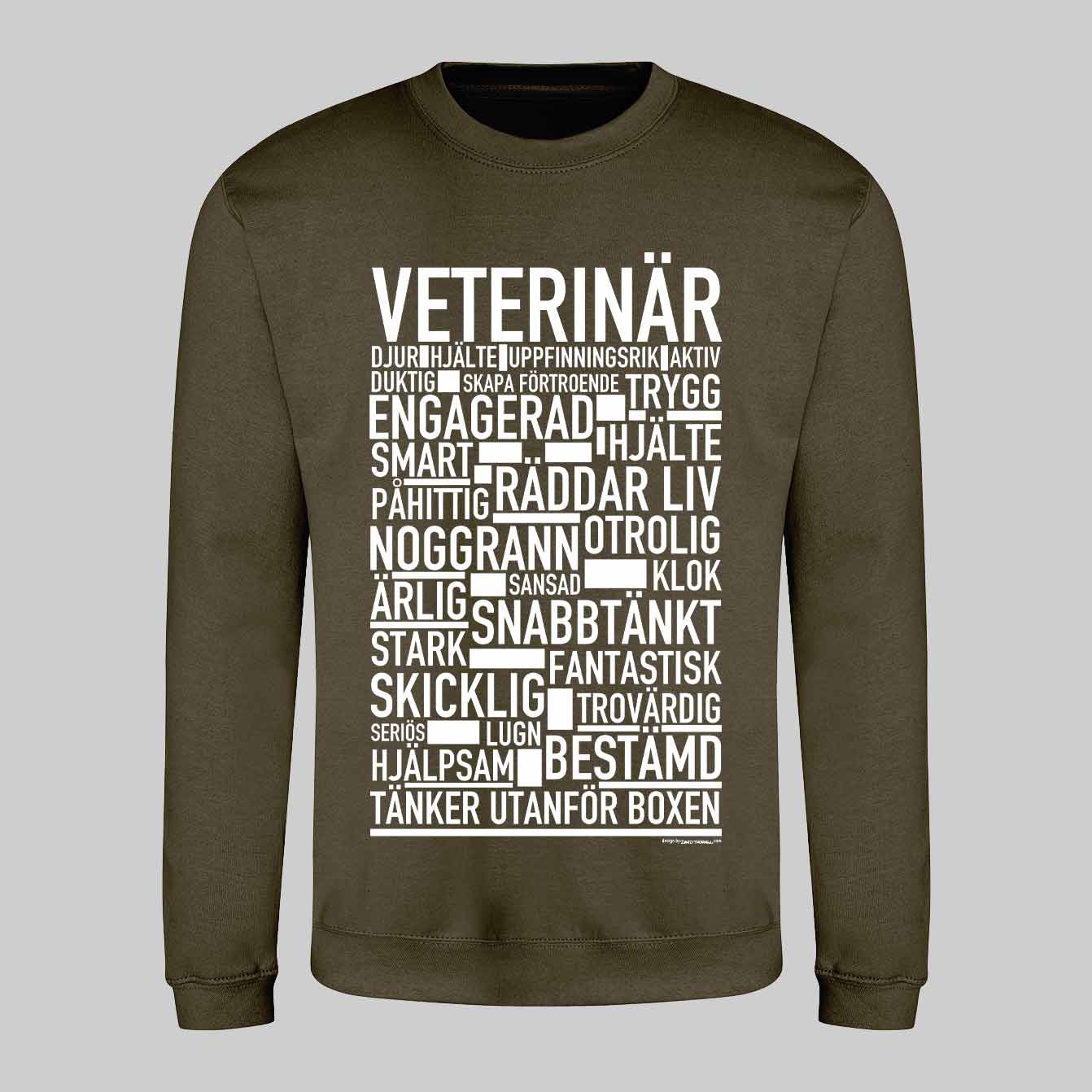Veterinär Text Sweatshirt
