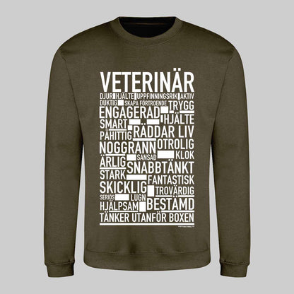 Veterinär Text Sweatshirt
