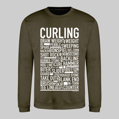 Curling Text Sweatshirt