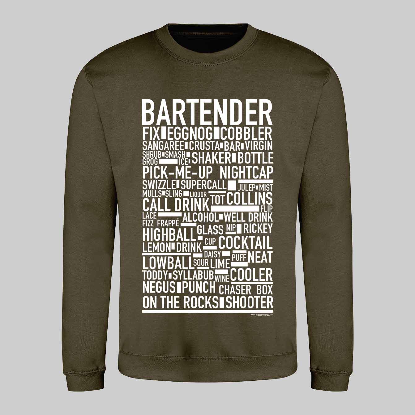 Bartender Text Sweatshirt