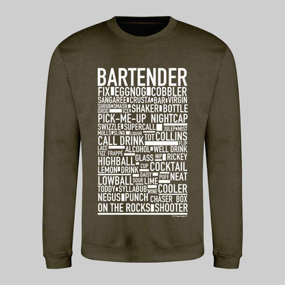 Bartender Text Sweatshirt
