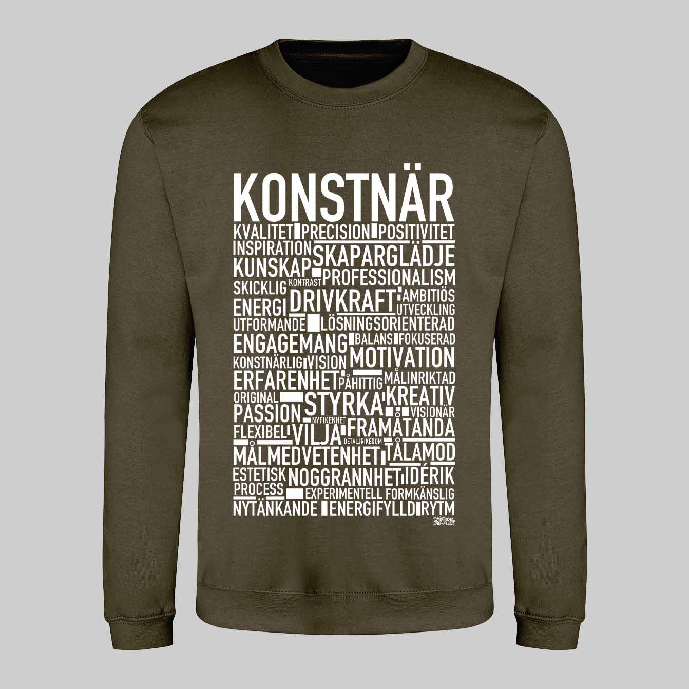 Konstnär Text Sweatshirt