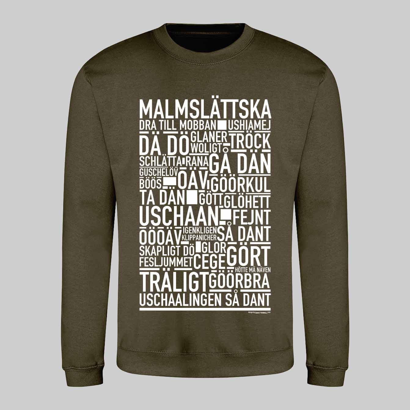 Malmslättska Dialekt Text Sweatshirt
