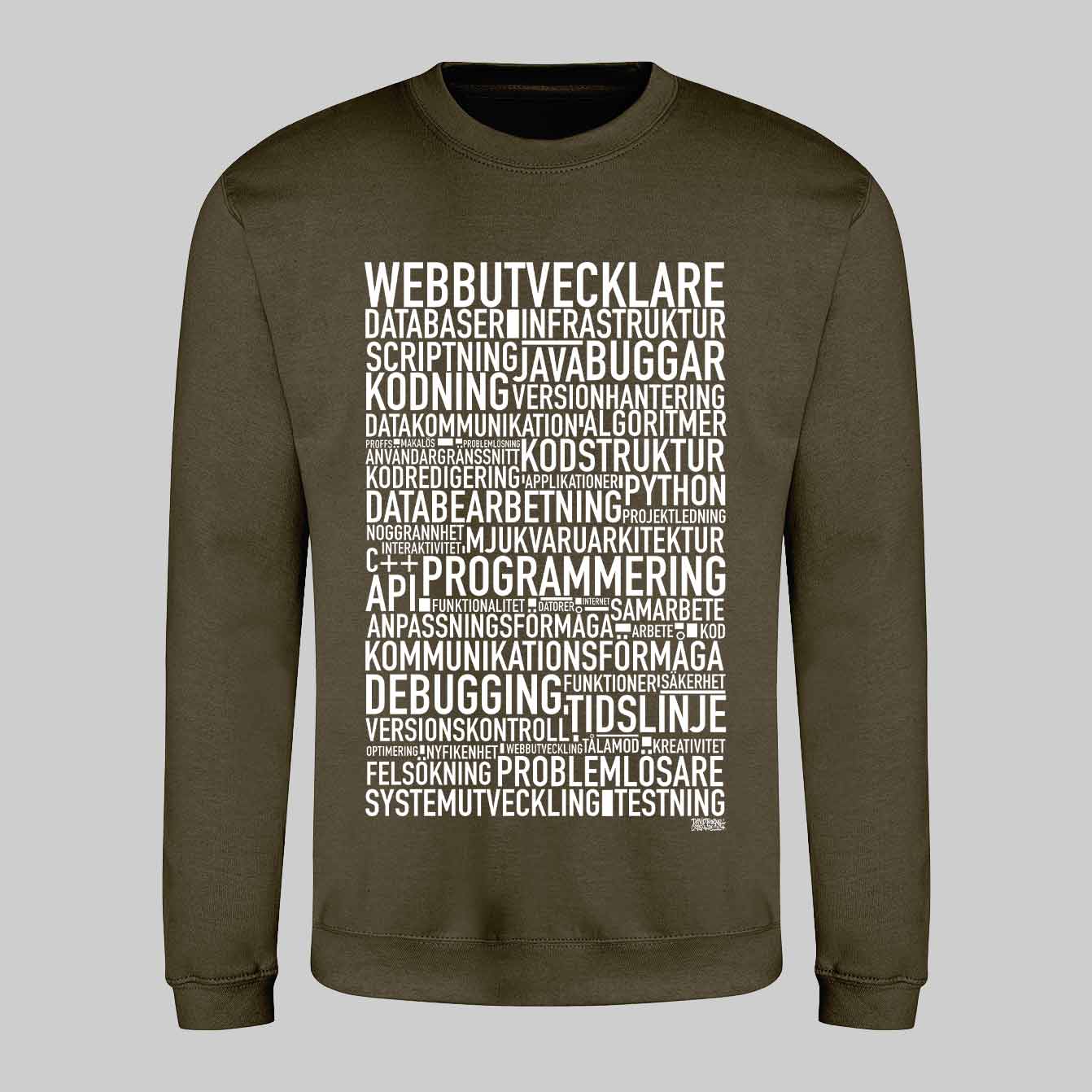 Webbutvecklare Text Sweatshirt
