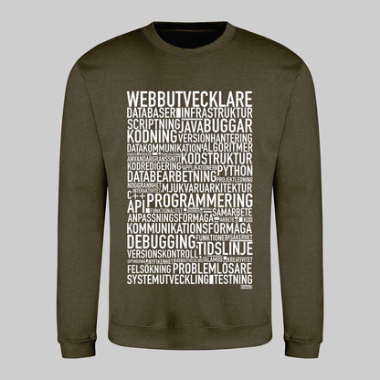 Webbutvecklare Text Sweatshirt
