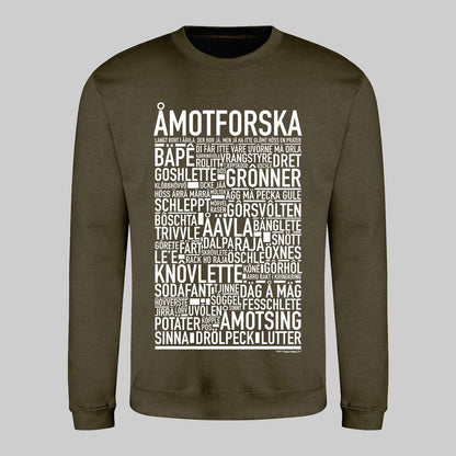 Åmotforska Dialekt Text Sweatshirt