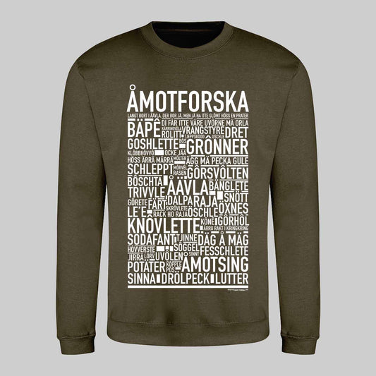 Åmotforska Dialekt Text Sweatshirt