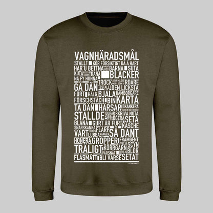 Vagnhäradsmål Dialekt Text Sweatshirt