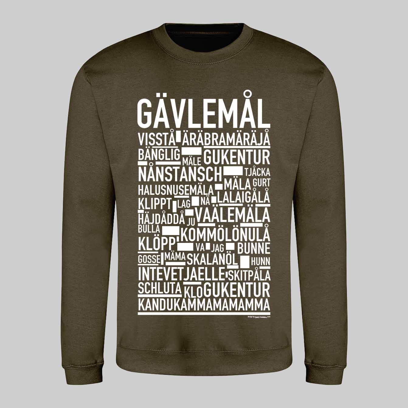 Gävlemål Dialekt Text Sweatshirt