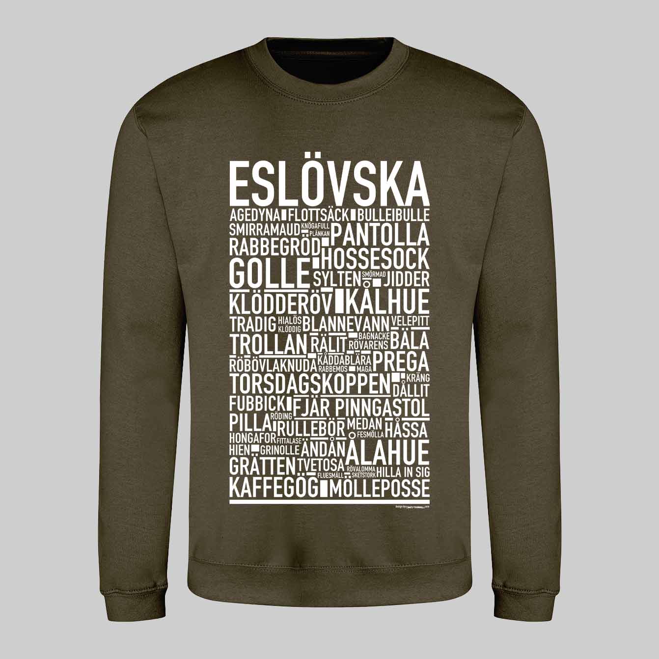 Eslövska Dialekt Text Sweatshirt