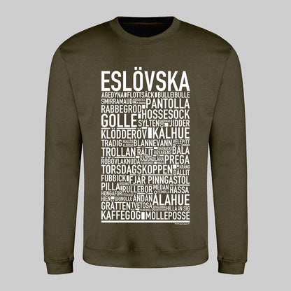 Eslövska Dialekt Text Sweatshirt