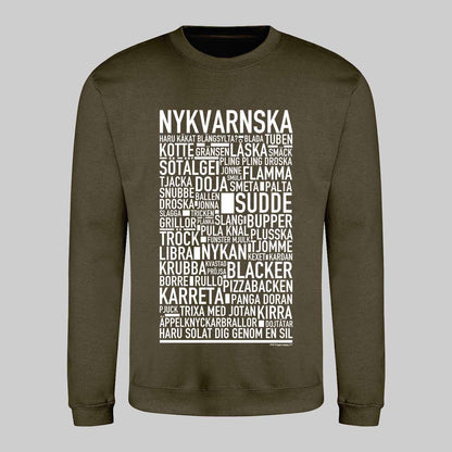 Nykvarnska Dialekt Text Sweatshirt