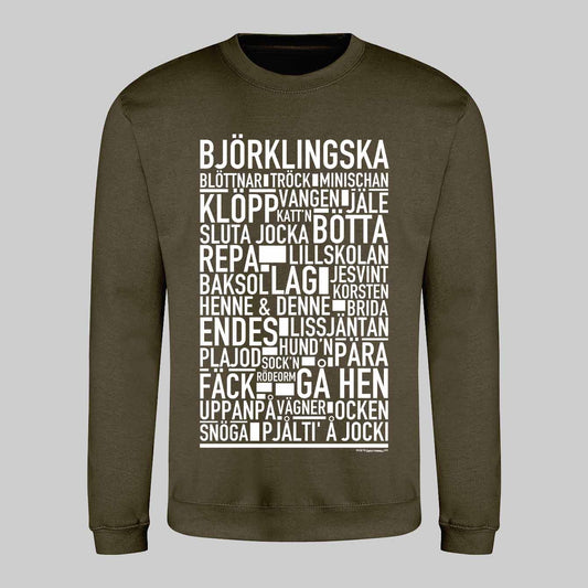 Björklingska Dialekt Text Sweatshirt