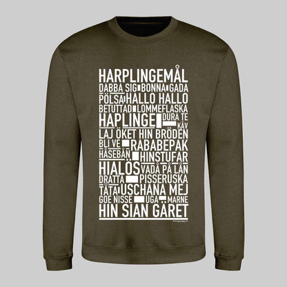 Harplingemål Dialekt Text Sweatshirt