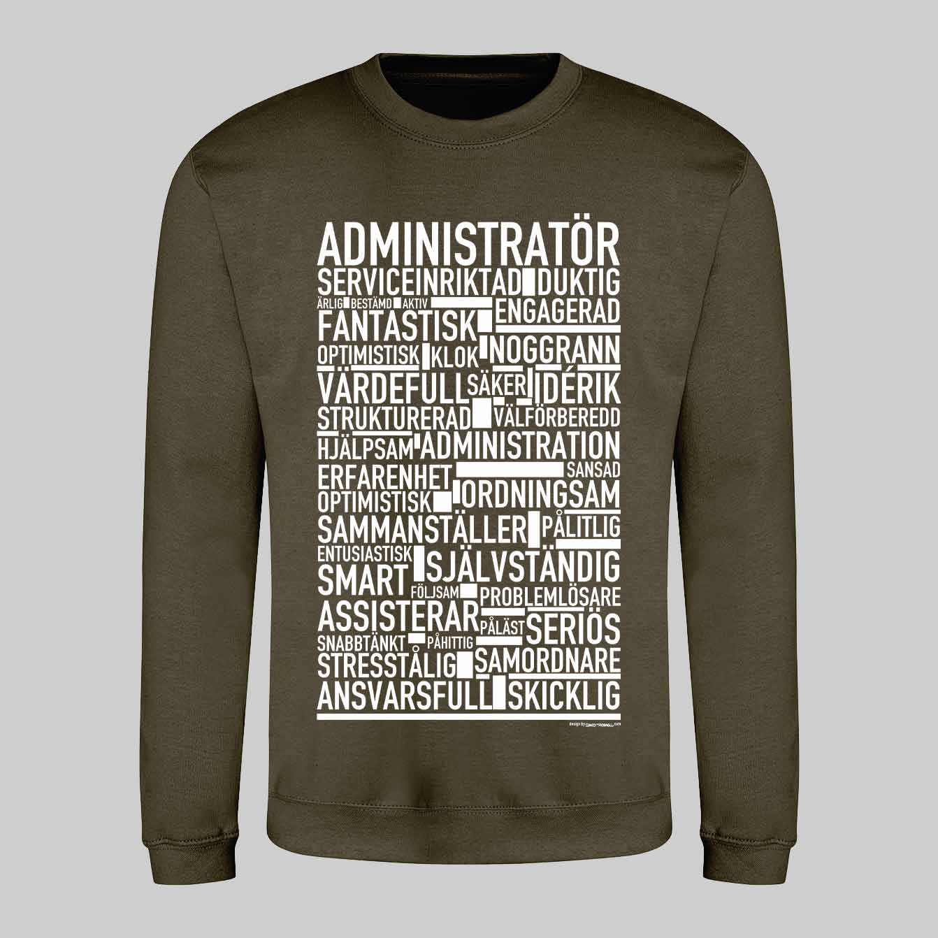 Administratör Text Sweatshirt