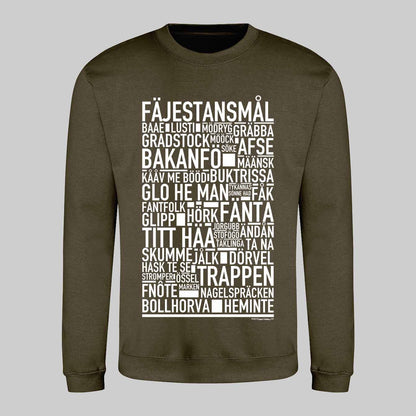 Fäjestansmål Dialekt Text Sweatshirt