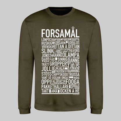 Forsamål Dialekt Text Sweatshirt